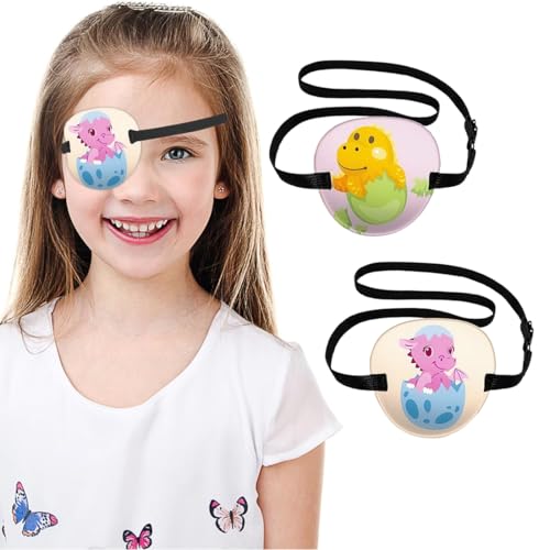 XOXVURI 2 Stück Augenklappe Kinder Eye Patches For Children With Amblyopia Reusable Eye Patches For Use With Glasses Strabismus Right Left Eye Patches For The Treatment Of Amblyopia In Children von XOXVURI