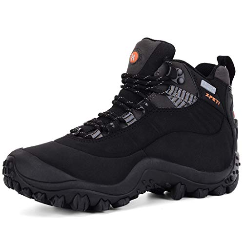 XPETI Thermator Wanderschuhe Damen Wasserdicht Wanderstiefel Trekkingschuhe Leicht Outdoorschuhe Sommer Mädchen Frauen Schwarz 38 EU von XPETI