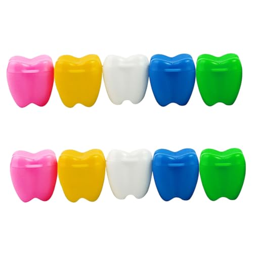 XPEX 10 Stück Milchzahndose Mädchen,Zahndose milchzähne,Zahnbox Dose zur Aufbewahrung von Milchzähnen,milchzahnbox,Baby Milchzähne Box als Geschenk zum Geburtstag oder Taufe von XPEX