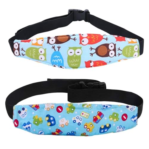 XPEX 2 Stück Kopfhalterung kindersitz auto Kindersitz kopfstütze schlafen Einstellbare Laufställe Schlaf Stellungsregler Kinderwagen Kinderwagen Kindersitz Befestigung Riemen Kopf Halter(A) von XPEX