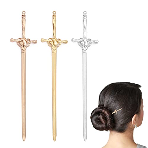 XPEX 3 Stücke Damen Haar Stäbchen, Retro Hair Sticks, Haarstäbchen für Langes Haar, Schön und elegant, hält das Haar fest, geeignet für Haarstyling-Design,für Dekoratives Haar Feste Frisur von XPEX