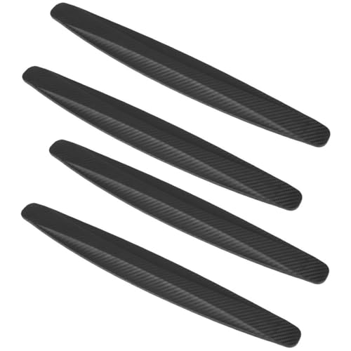 XPEX 4 Stück Anti Collision Patch Auto Stoßstange, Stoßstangenschutz Auto Schutz,41 X 5 Cm Universal Auto Ecke Stoßstange Guard Anti-Scratch Protector Aufkleber Streifen(Schwarz) von XPEX