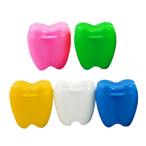 XPEX 5 Stück Milchzahndose Mädchen,Zahndose milchzähne,Zahnbox Dose zur Aufbewahrung von Milchzähnen,milchzahnbox,Baby Milchzähne Box als Geschenk zum Geburtstag oder Taufe von XPEX