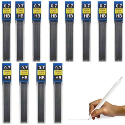 XPEX Bleistiftmine 0,7 mm, Bleistiftmine für sanftes und klares Schreiben, 12er-Box von XPEX