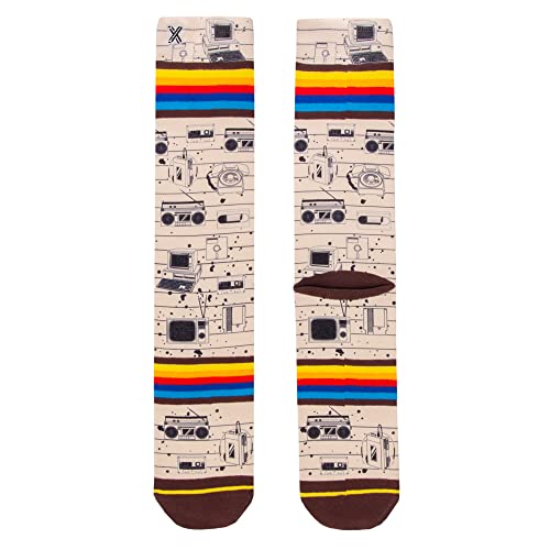 XPOOOS Herren Xpooos 80's Stuff Socks, Multicolor, L EU von XPOOOS