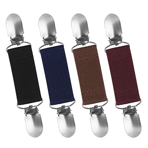 XPOOP 4 Stück Sweater Cardigan Clips, Pullover Clips Damen, Sweater Cardigan Clips Elastische, Strickjacke Clips Unisex Einfache Elegante, Für Erwachsene Und Kinder Strickjacke Zubehör von XPOOP