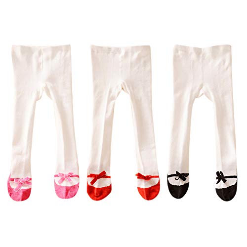 XPX Garment 3er Set Kinder-Strumpfhosen für Mädchen Baby-Strumpfhosen Anti-Rutsch-Baumwollsocken 0-3 Jahre von XPXGMT