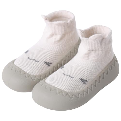 XQ&XG Baby rutschfeste Sockenschuhe Kleinkind Cartoon Lauflernschuhe Baby Schuhe Weicher Stricken Kinderschuhe Unisex Babybodenschuhe Hausschuhe für Mädchen Junge von XQ&XG