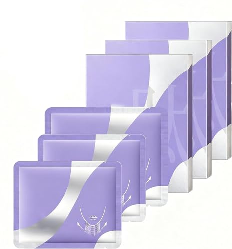 Straffende Anti-Falten-Halsmaske mit Peptiden, 5 Stück/Box, straffendes und straffendes Kollagen-Patch, Anti-Aging, reduziert feine Fältchen, formt einen Schwanenhals, spendet Feuchtigkeit von XQBBWXYXY