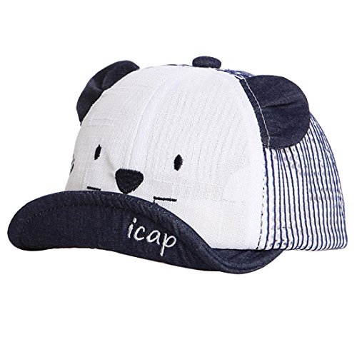 XRDSS Baby Junge Mädchen Schirmmütze Kappe Mesh Trucker Baseball Cap (Navy, 6-18 Monate) von XRDSS