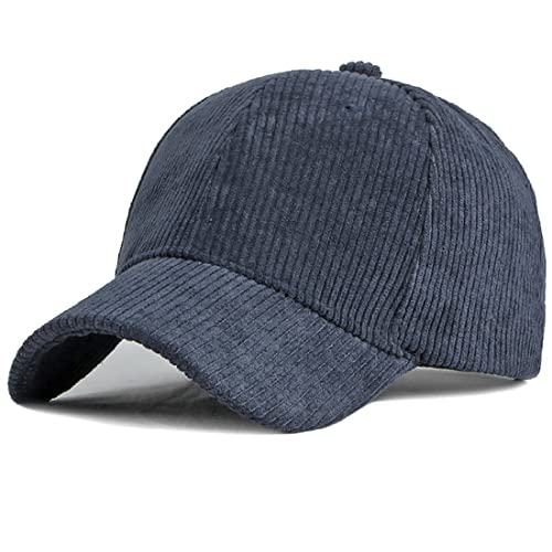 XRDSS Baseballkappe aus Kord, Unisex, verstellbar, klassisch, Sportmütze, Outdoor, solide Kappen, navy, Einheitsgröße von XRDSS