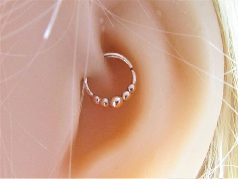 14K Rose Gold Daith, Helix, Turm, Snug, Knorpel Piercing Ring ...18G ..8 Mm 14K Rose Gold Daith, Helix, Turm, Snug, Knorpel Piercing Ring ...18G ..8 Mm von XSBodyJewelry