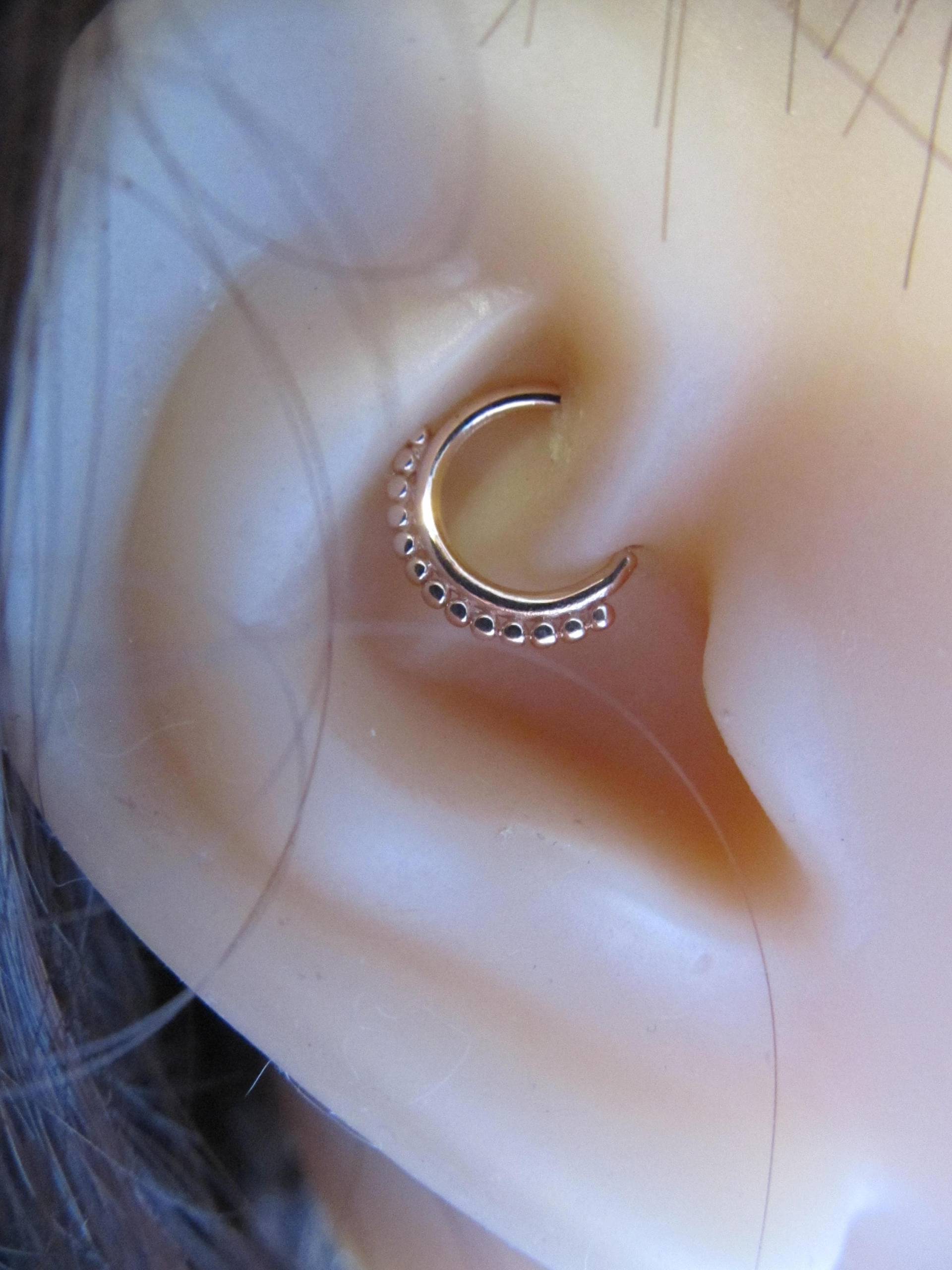 14K Rose Gold Daith Piercing, Septum, Biegsam Multiball Ring ..16G ..8 Mm ..(Jedes Ohr von XSBodyJewelry