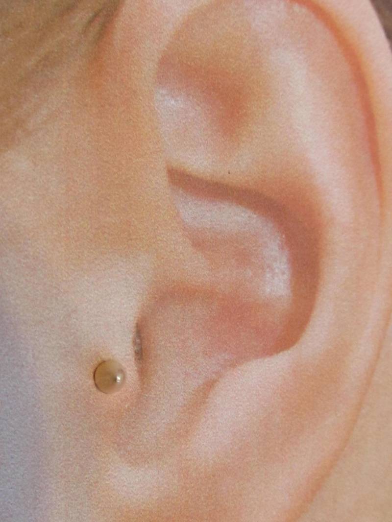 14K Solid Gold Tragus Piercing Cone Spike Barbell Ring Schmuck..16G..6mm von XSBodyJewelry