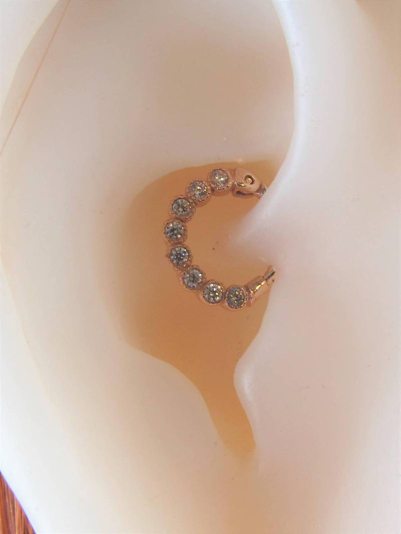 14K Solid Rose Gold Daith Piercing Clicker Ring..16G..8 Mm Innendurchmesser.nickel Frei 14K Solid Rose Gold Daith Piercing Clicker Ring..16G..8 Mm Innendurchmesser.nickel Frei von XSBodyJewelry