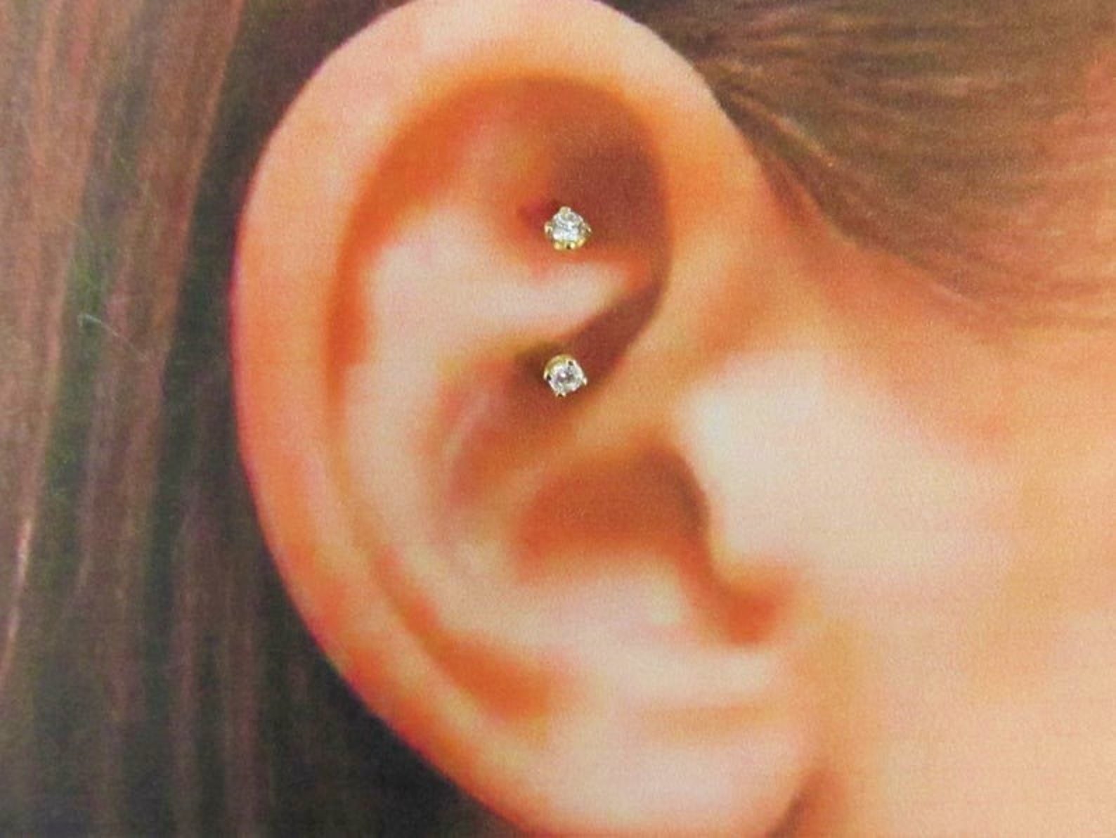 Titan Rose Gold Pvd Überzug Curved Rook, Daith Piercing Barbell .innengewinde Titan Rose Gold Pvd Überzug Curved Rook, Daith Piercing Barbell .innengewinde von XSBodyJewelry