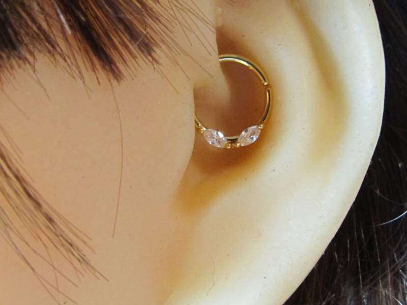 Vergoldeter Chirurgenstahl Septum, Knorpel Daith Piercing Hoop Ring ..16G ..10 Mm von XSBodyJewelry