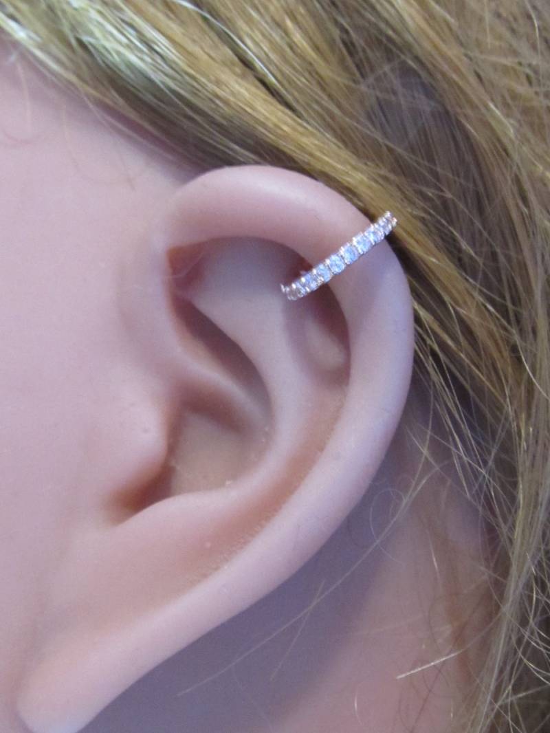 Vergoldetes Biegbares Eternity, Helix Knorpel Hoop Rings von XSBodyJewelry