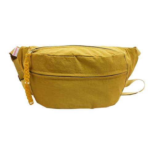 XSDSLS Bauchtasche Damen Gürteltasche Herren, Laufen Hüfttasche Stylische Crossbody Brusttasche Crossbody Gürteltasche für Klettern, Reisen, Wandern,Radfahren, Fitnessstudio, Urlaub (Gelb) von XSDSLS