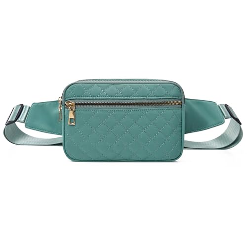 XSDSLS Bauchtasche Damen Gürteltasche Mode Hüfttaschen Brustbeutel Umhängetasche Crossbody Bag leichte Waist Pack Tasche mit verstellbarem Riemen für Laufen Wandern Training Reisen (Hellgrün) von XSDSLS