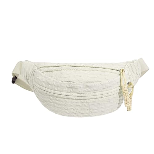 XSDSLS Bauchtasche für Damen Crossbody Bag Gürteltasche Hüfttasche Klein Waist Fanny Pack Umhängetasche für Outdoor Sport Reisen Wandern Klettern Radfahren Urlaub Spaziergang (Weiß) von XSDSLS