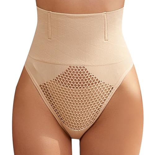 XSDSLS Bauchweg Unterhose Damen Miederhose Tanga Hohe Taille Nahtlos Shapewear-Slip Figurformende Tanga Unterwäsche Miederslips Body Shaper von XSDSLS