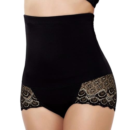 XSDSLS Bauchweg Unterhose Damen Spitze Miederslip Tanga Shapewear Miederhose Hoher Taille Shapewear-Slips Bauchweg Figurformender Unterwäsche für Damen von XSDSLS