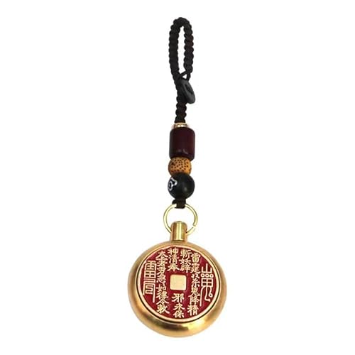 XSERWFE Traditioneller Feng Shui-Anhänger aus China, 23.2 Centimeters Cord Length, Messing, Kein Edelstein XSERWFE Traditioneller Feng Shui-Anhänger aus China, 23.2 Centimeters Cord Length, Messing, Kein Edelstein von XSERWFE