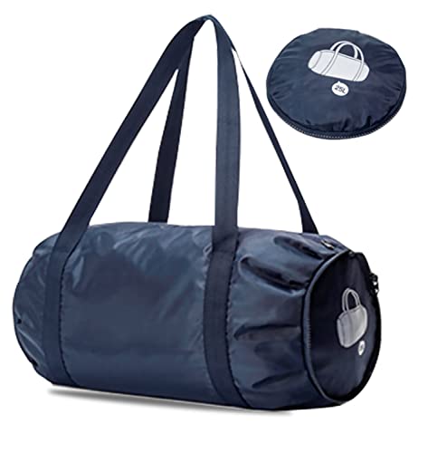 Kleine Sporttasche, Faltbare Sporttasche,Sporttaschen für Herren, Yoga-Taschen für Damen, Schwimmtasche, Herren-Sporttasche（Navy blau） von XSEXO