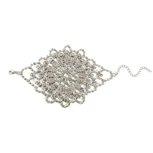 XSFAMGB 1 STÜCK Exquisite Damen-Schulterkette mit Strasssteinen for Partys und den Alltag von XSFAMGB