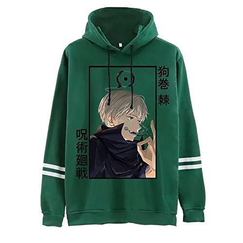 XSLGOGO Anime Jujutsu Kaisen Hoodie Inumaki Toge Pullover Japanischer Anime Manga Jujutsu Kaisen Toge Inumaki Hoodie Cosplay Kostüm Pullover Für Fans von XSLGOGO