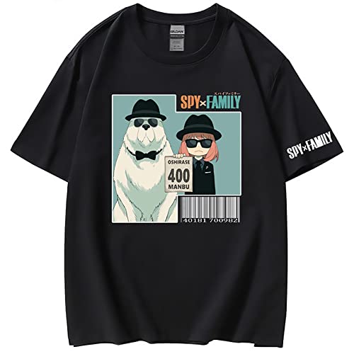 XSLGOGO Anime Spy x Family T-Shirts Anya Bond T-Shirts Japanischer Manga Spy x Family Kawaii Anya Forger Bond Forger T-Shirts Cosplay Kostüm Pullover für Fans von XSLGOGO