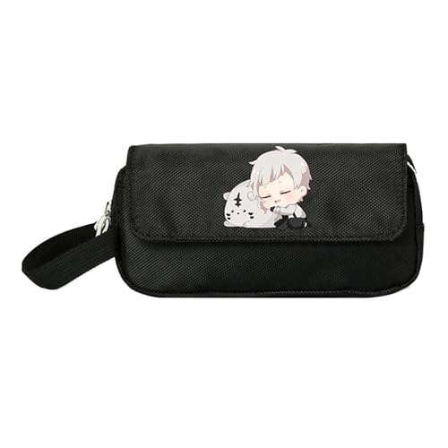 XSLGOGO Bungo Stray Dogs Anime Cartoon Federtasche Studenten große Kapazität Federtasche Schreibwaren Federtasche Dazai Osamu Nakahara Chuuya Federtasche von XSLGOGO