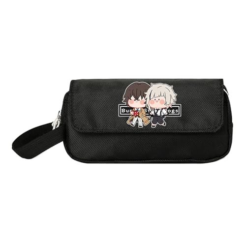 XSLGOGO Bungo Stray Dogs Anime Cartoon Federtasche Studenten große Kapazität Federtasche Schreibwaren Federtasche Dazai Osamu Nakahara Chuuya Federtasche von XSLGOGO