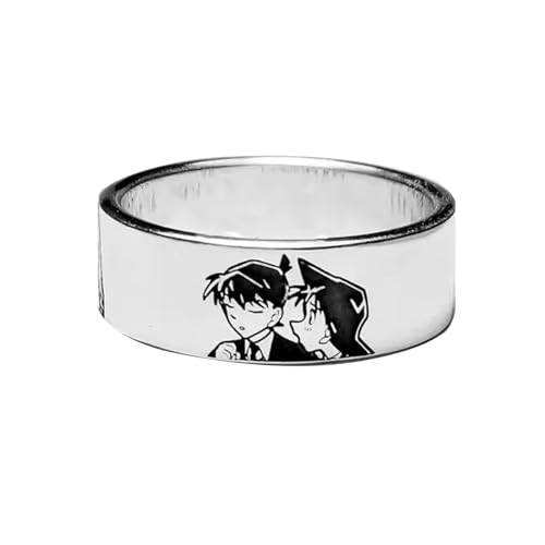 XSLGOGO Detective Conan Kudou Shinichi Ring Conan Ring Anime Open End Ring Adjustable Jewellery von XSLGOGO