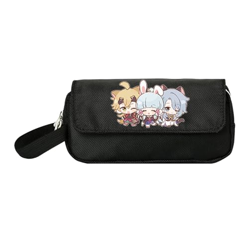 XSLGOGO Genshin Impact Anime Cartoon Federtasche Studenten große Kapazität Federtasche Schreibwaren Federtasche Genshin Impact Federtasche von XSLGOGO