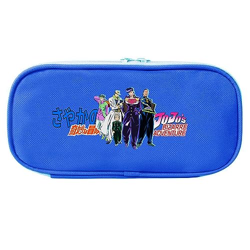 XSLGOGO JoJo's Bizarre Adventure Anime Federmäppchen mit Schreibwaren Großes Fassungsvermögen Federtasche Tragbar Büro Schreibwaren Makeup Tasche von XSLGOGO