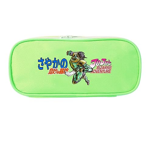 XSLGOGO JoJo's Bizarre Adventure Anime Federmäppchen mit Schreibwaren Großes Fassungsvermögen Federtasche Tragbar Büro Schreibwaren Makeup Tasche von XSLGOGO