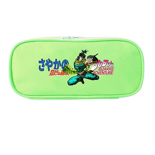 XSLGOGO JoJo's Bizarre Adventure Anime Federmäppchen mit Schreibwaren Großes Fassungsvermögen Federtasche Tragbar Büro Schreibwaren Makeup Tasche von XSLGOGO