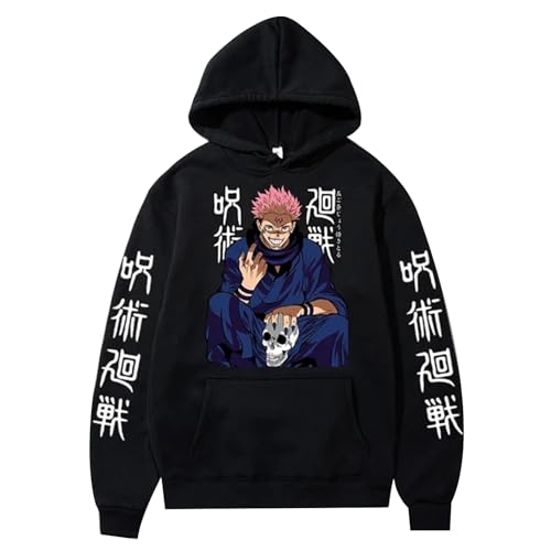 XSLGOGO Jujutsu Kaisen Sukuna Ryomen Sweatshirts Fans Kostüm Sukuna Sukuna Muster Hoodies Männer Frauen Ryomen Sukuna Mode Kleidung Jujutsu Kaisen Lose Outfit von XSLGOGO