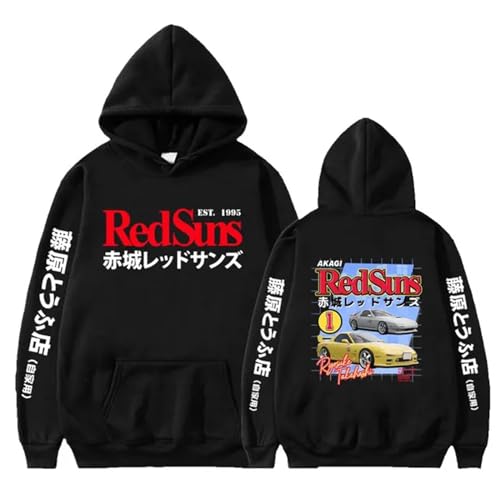 XSLGOGO Unisex Manga Initial D Kapuzenpulli Takumi Fujiwara Kapuzenpulli Langarm Pullover Anime Initial D Harajuku-Kapuzenpulli von XSLGOGO