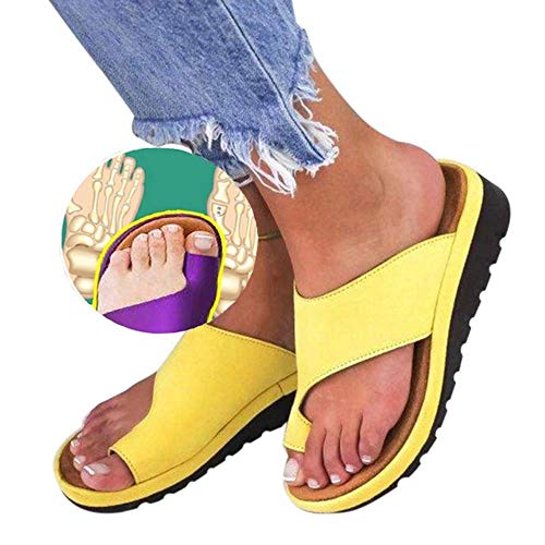XSMG Damen Lässige Plateausandalen Korrektur Zehen Schuhe Bunion Zehenkorrektur Sandalen Orthopädische Hausschuhe,A,36 XSMG Damen Lässige Plateausandalen Korrektur Zehen Schuhe Bunion Zehenkorrektur Sandalen Orthopädische Hausschuhe,A,36 von XSMG