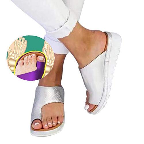 XSMG Damen Lässige Plateausandalen Korrektur Zehen Schuhe Bunion Zehenkorrektur Sandalen Orthopädische Hausschuhe,G,37 XSMG Damen Lässige Plateausandalen Korrektur Zehen Schuhe Bunion Zehenkorrektur Sandalen Orthopädische Hausschuhe,G,37 von XSMG