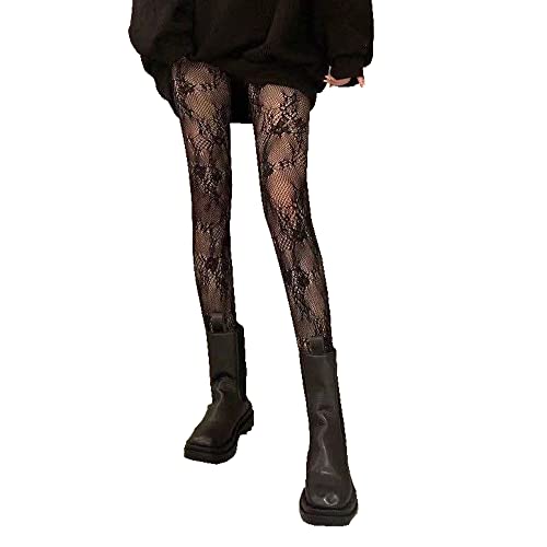 Strumpfhosen Damen, Strümpfe, Fischnetz Strumpfhosen, Mesh Strumpfhose, Netzstrumpfhosen, Hohe Strümpfe, High Waisted Night Club Strumpfhose, Party Strumpfhosens, Gemusterte Fischnetz Strumpfhosens von XSQD