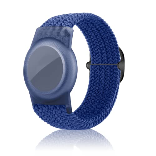 Kinderarmband kompatibel mit AirTag, GPS-Kinder-Tracker-Halter, geflochtenes Armband für Apple Air Tag, 2022 verbessertes Nylon, Anti-Verlust-Airtag-Uhrenarmband für Kinder, ältere Menschen (blau) von XSUIOY