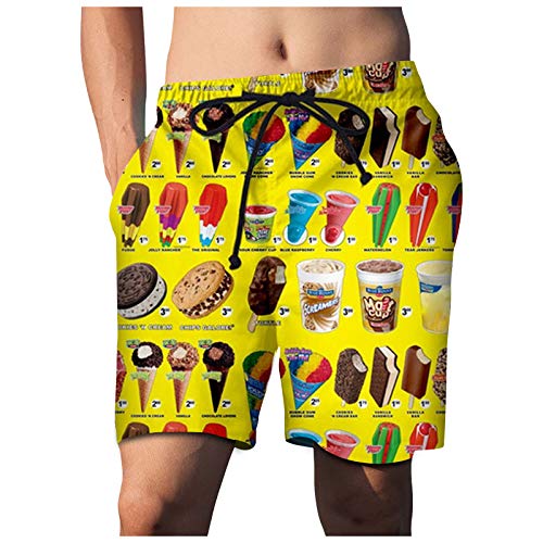 Herren Schnelltrocknend Boardshorts Mit Mesh Futter Und Verstellbarem Tunnelzug Badehose Herren Badeshorts Swim Shorts Mit Mesh Herren Shorts 3d Druck Kurze Hose Badehose Freizeithose Jogginghose von XSZD