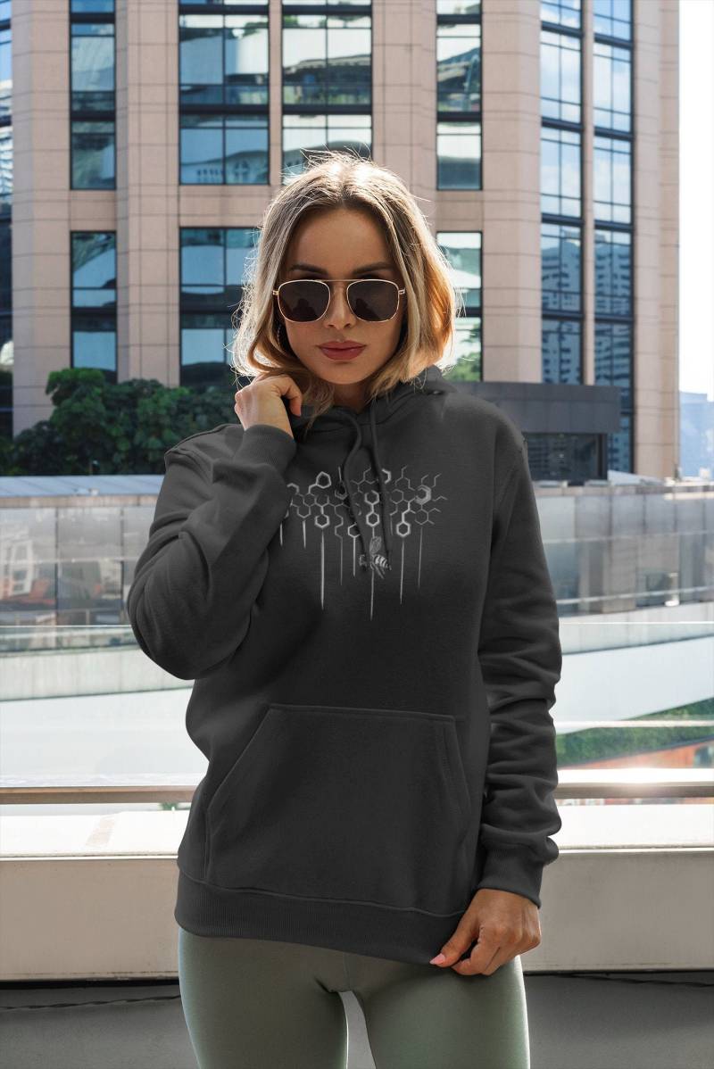 Honey Bee Bienenwaben Tattoo Style Hoody Honey Bee Bienenwaben Tattoo Style Hoody von XShirtsDesigns