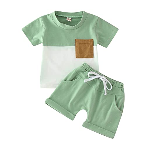 XTBFOOJ Baby Anzug Rot Kleinkind Jungen Kurzarm Blumendruck T Shirt Tops Shorts Kind Kinder Casual Outfits Taufanzug Junge Baby Blau Baby zubehör Hufflepuff babygeschenke mädchen Geschenke für 12 von XTBFOOJ