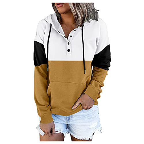 XTBFOOJ Damen Shirt Langarm v-Ausschnitt kuschel Hoodie Damen damenanorak mit Kapuze Damen Winterjacke lang Kapuzen Sweatjacke Damen Pullover Vintage Damen Bluse weiß Blaue Bluse Damen Fleecepullover von XTBFOOJ