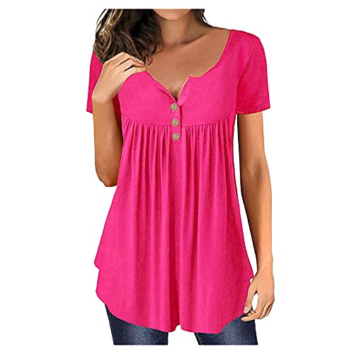 Damen Tops Sommer locker Shirt Grun weihnachtsshirts Damen Plus Size Damen Oberteil gelbe Bluse Damen Pullover Damen Oberteile Herbst Shirt mit Spitze Damen sexy t-Shirt Damen mit Aufdruck von XTBFOOJ